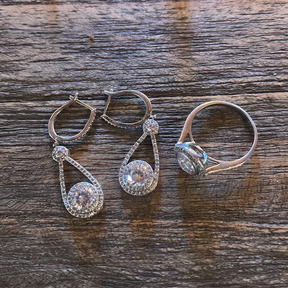 Silver 925 set with stones - Picture 3 of 9
